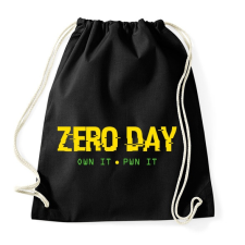 PRINTFASHION Zero day - 0day - Sportzsák, Tornazsák - Fekete tornazsák