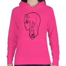 PRINTFASHION Zero Two - Női kapucnis pulóver - Fukszia női pulóver, kardigán