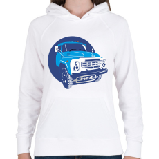 PRINTFASHION zil fun - Női kapucnis pulóver - Fehér