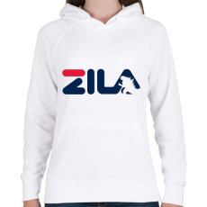 PRINTFASHION Zila - Női kapucnis pulóver - Fehér