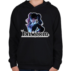 PRINTFASHION Zoe Rayne - palworld - Gyerek kapucnis pulóver - Fekete