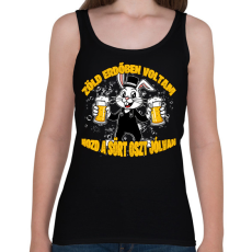 PRINTFASHION Zöld erdőben voltam hozd a sört oszt jólvan!  - Női atléta - Fekete