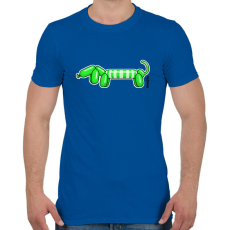 PRINTFASHION Zöld lufitacskó - Férfi póló - Királykék