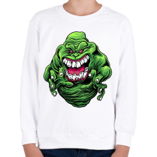 PRINTFASHION Zöld szellem - Gyerek pulóver - Fehér gyerek pulóver, kardigán