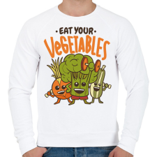 PRINTFASHION Zöldségek - Férfi pulóver - Fehér férfi pulóver, kardigán