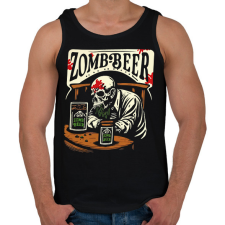 PRINTFASHION Zom-Beer - Férfi atléta - Fekete atléta, trikó