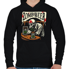 PRINTFASHION Zom-Beer - Férfi kapucnis pulóver - Fekete