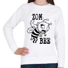 PRINTFASHION Zombeee - Női pulóver - Fehér női pulóver, kardigán