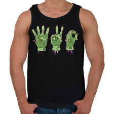 PRINTFASHION Zombi 420 - Férfi atléta - Fekete atléta, trikó