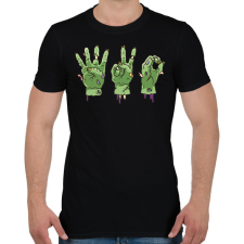 PRINTFASHION Zombi 420 - Férfi póló - Fekete férfi póló