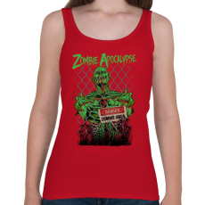 PRINTFASHION Zombi apokalipszis - Női atléta - Cseresznyepiros