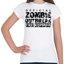 PRINTFASHION Zombi apokalipszis - Női póló - Fehér női póló