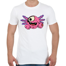 PRINTFASHION Zombi Axolotl - Férfi póló - Fehér férfi póló