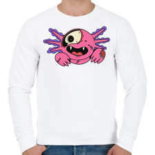 PRINTFASHION Zombi Axolotl - Férfi pulóver - Fehér férfi pulóver, kardigán