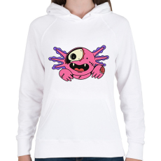 PRINTFASHION Zombi Axolotl - Női kapucnis pulóver - Fehér