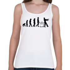 PRINTFASHION Zombi evolúció - Női atléta - Fehér női trikó