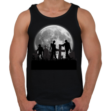 PRINTFASHION Zombi - Férfi atléta - Fekete atléta, trikó