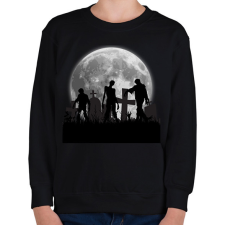 PRINTFASHION Zombi - Gyerek pulóver - Fekete gyerek pulóver, kardigán