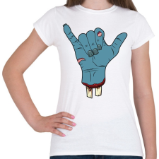 PRINTFASHION Zombi kéz - Női póló - Fehér női póló