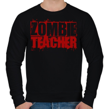 PRINTFASHION Zombi tanár - Férfi pulóver - Fekete férfi pulóver, kardigán