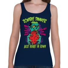 PRINTFASHION Zombi vacsi - Női atléta - Sötétkék