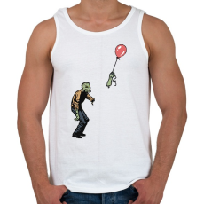 PRINTFASHION Zombie boy - Férfi atléta - Fehér