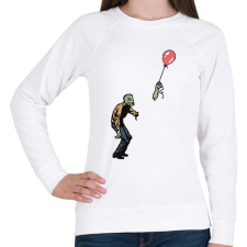 PRINTFASHION Zombie boy - Női pulóver - Fehér női pulóver, kardigán