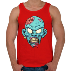 PRINTFASHION Zombie from the hood - Férfi atléta - Piros