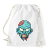 PRINTFASHION Zombie from the hood - Sportzsák, Tornazsák - Fehér