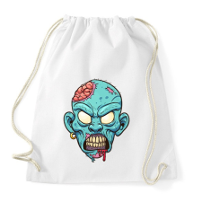 PRINTFASHION Zombie from the hood - Sportzsák, Tornazsák - Fehér tornazsák