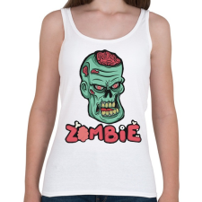PRINTFASHION Zombie - Női atléta - Fehér női felső