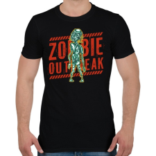 PRINTFASHION Zombie outbreak - Férfi póló - Fekete férfi póló