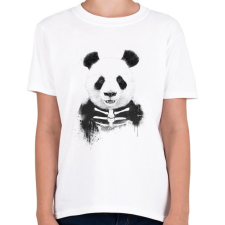 PRINTFASHION Zombie panda - Gyerek póló - Fehér gyerek póló