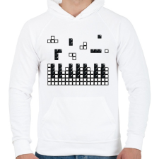 PRINTFASHION Zongora - Férfi kapucnis pulóver - Fehér női pulóver, kardigán