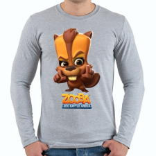 PRINTFASHION Zooba - Besty  - Férfi hosszú ujjú póló - Sport szürke férfi póló