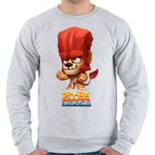 PRINTFASHION Zooba - Duke  - Férfi pulóver - Sport szürke férfi pulóver, kardigán