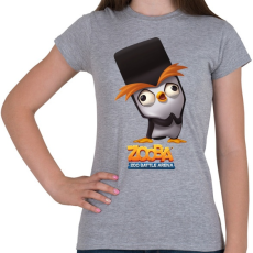 PRINTFASHION Zooba - Fuzzy - Női póló - Sport szürke