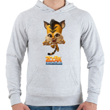 PRINTFASHION Zooba - Jade  - Férfi kapucnis pulóver - Sport szürke férfi pulóver, kardigán