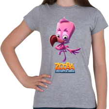 PRINTFASHION Zooba - Milo - Női póló - Sport szürke női póló