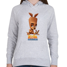 PRINTFASHION Zooba - Molly  - Női kapucnis pulóver - Sport szürke