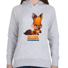 PRINTFASHION Zooba - Nix - Női kapucnis pulóver - Sport szürke női pulóver, kardigán