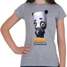 PRINTFASHION Zooba - Ollie - Női póló - Sport szürke női póló