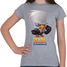 PRINTFASHION Zooba - Steve - Női póló - Sport szürke női póló