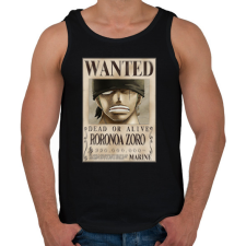 PRINTFASHION zoro körözési plakát (elmosott) - Férfi atléta - Fekete atléta, trikó