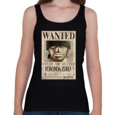 PRINTFASHION zoro körözési plakát (elmosott) - Női atléta - Fekete