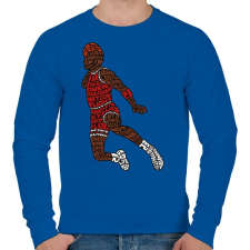 PRINTFASHION Zsákolás - Férfi pulóver - Királykék férfi pulóver, kardigán
