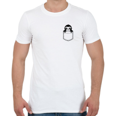 PRINTFASHION Zseb - Férfi póló - Fehér