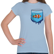 PRINTFASHION Zseb hal - Női póló - Világoskék női póló