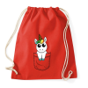 PRINTFASHION Zseb unikornis - Sportzsák, Tornazsák - Piros