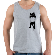 PRINTFASHION Zsebcica - Férfi atléta - Sport szürke atléta, trikó